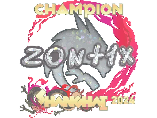Sticker Slab | zont1x (Glitter, Champion) | Shanghai 2024