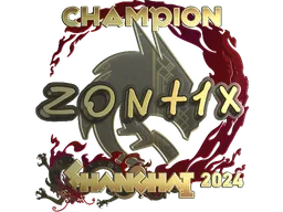 Sticker | zont1x (Gold, Champion) | Shanghai 2024