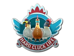 Sticker Slab | Hard Cluck Life (Foil)
