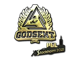 Sticker Slab | GODSENT (Gold) | Stockholm 2021