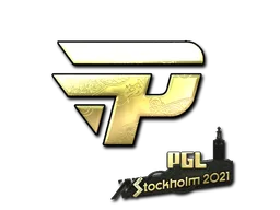 Sticker Slab | paiN Gaming (Gold) | Stockholm 2021