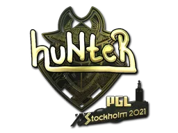 Sticker Slab | huNter- (Gold) | Stockholm 2021