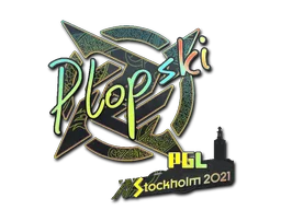 Sticker Slab | Plopski (Holo) | Stockholm 2021