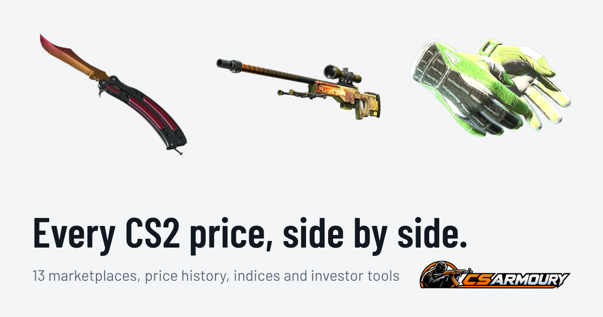 CS Armoury: CS2 skin prices, market data & investment analytics